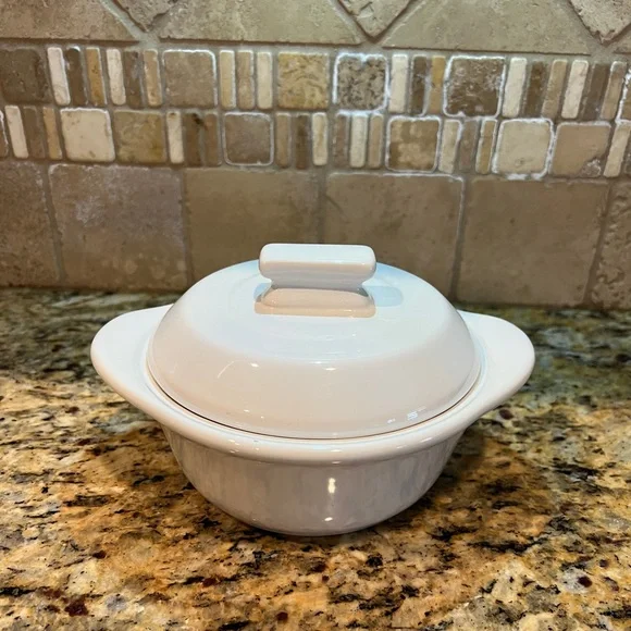 Pampered Chef Garlic & Brie Baker Coquette 3 Cup Dips! Discontinued Hard…